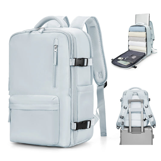 Large Backpack Women, Carry on Backpack,Hiking Backpack Waterproof Outdoor Sports Rucksack Casual Daypack School Bag Fit 14 Inch Laptop with Shoes Compartment