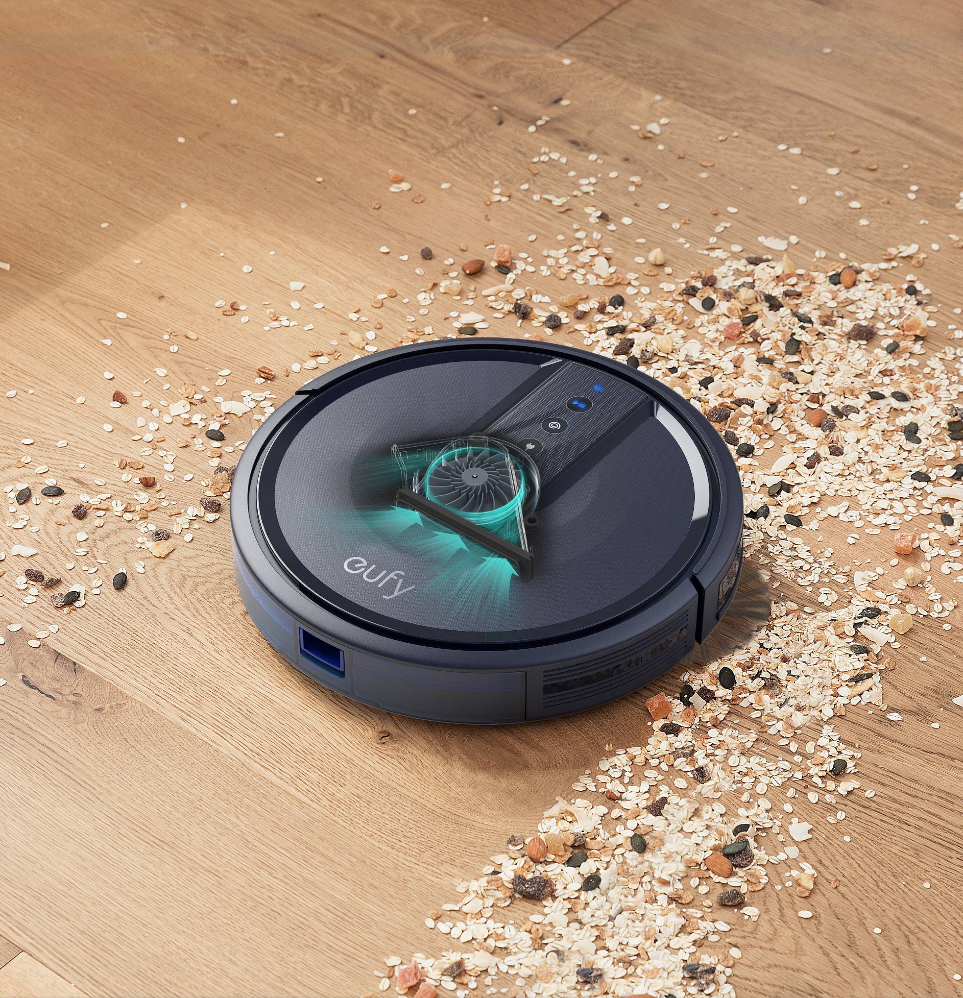 25C Wi-Fi Enabled Robot Vacuum Cleaner, Ideal for Pet Hair Removal, Ultra-Quiet and Slim Design
