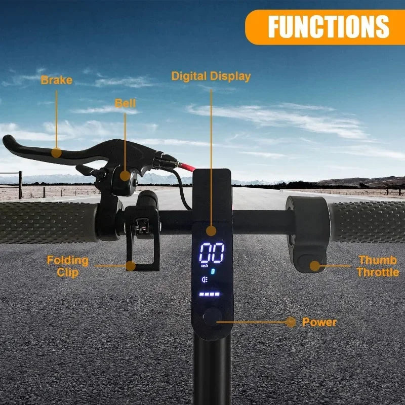 Electric Scooter Adults, Foldable 8.5" Tires E Scooter for Adults, 19 Mph, 350W Motor Fast Cooter, Kick Scooters Max 21 Miles