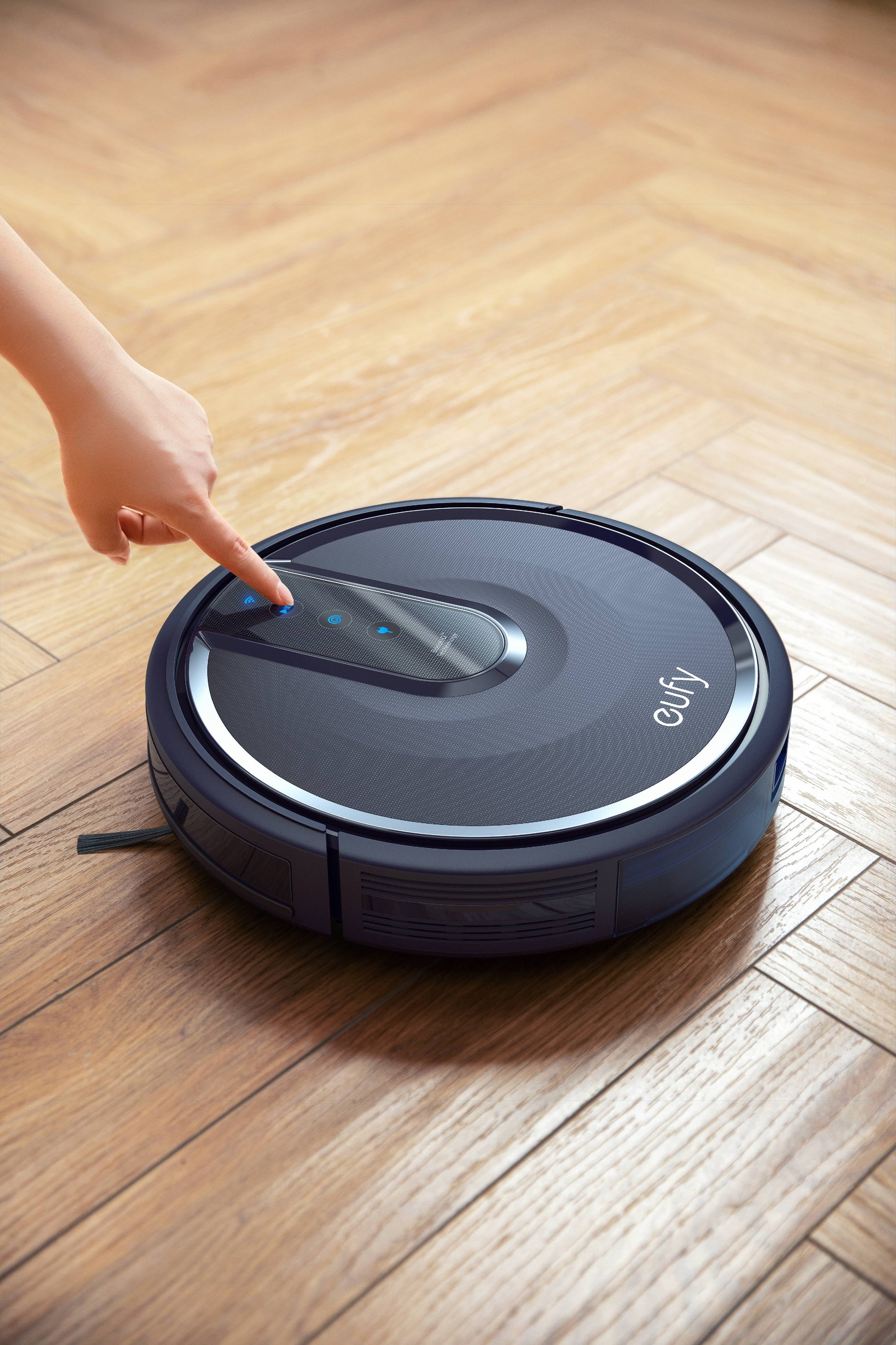 25C Wi-Fi Enabled Robot Vacuum Cleaner, Ideal for Pet Hair Removal, Ultra-Quiet and Slim Design